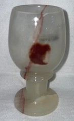 Onyx Alabaster Unique Set Of 5 Small Goblets 3.75″ Multi-Color