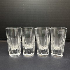 Reed & Barton Soho Lead Crystal Vodka Shot Glasses Slovenia Set Of 4