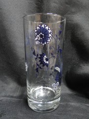 Blue Danube, Blue Onion: Glass Tumbler (s), 6 1/4″ Tall, 14 oz Capacity