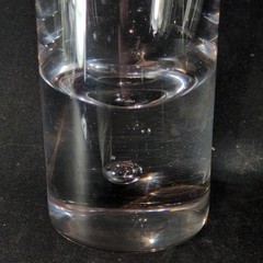 KOSTA BODA PIPPI FLAT TUMBLERS, Blown Crystal, 7 5/8″, 11 oz, SWEDEN, 2PCS