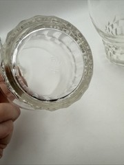 VTG ANCHOR HOCKING CLEAR HIGH POINT JUICE BEVERAGE BAR GLASSES 9 OZ set of 3