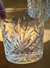 SET 2 EDINBURGH CRYSTAL OLD FASHIONED Whisky Tumbler Glass Star of Edinburgh