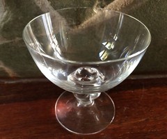 VINTAGE 1930’S SKRUF ASTRID LOBE SWEDISH CRYSTAL CHAMPAGNE COUPE SHERBET GLASS