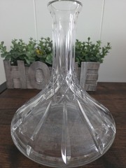 Set of 2 Cristal d’Arques Crystal Whiskey Glasses With Decanter