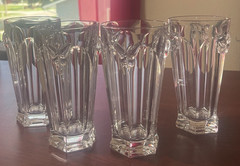 Lenox Butterfly Meadow Clear Crystal Highball Glasses Set of 4 6.5″ Germany
