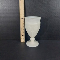 The Pioneer Woman Adeline Snow Goblet Tumbler Chalice Milk Glass White Gibson