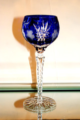 Set of Four Crystal Clear Industries Wine Hocks Made In Hungary