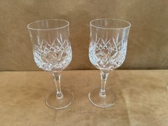 Atlantis Moselle Wine Cut Lead Crystal Goblets & Flutes set of 12 pc champagne