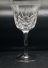 Set of 4 Gorham Cut Crystal Cherrywood Clear Water Wine Goblets 6 7/8” Germany