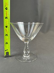 10 Fostoria PINE 4 ⅜” Champagne Footed Sherbet Martini Glasses Mid-Century: MINT