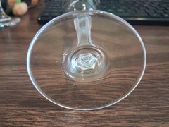 (SET OF 6 GLASSES) ELEGANT 3 oz WINE/CHAMPAGNE CRYSTAL CORDIAL W/ STEM, NO BOX