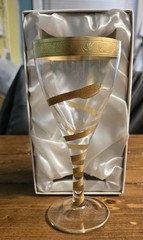 Buckingham Palace Royal Collection 24ct Gold Gilt Serpent / Snake Wine Glass