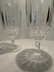 2 ~ Mikasa Old Dublin Crystal Ice Tea Water Goblets 7 3/8”