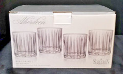 Aberdeen Shannon Crystal Whisky glasses, set of 4.. Godinger. » Beacon Hill «