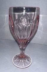 HTF LENOX CRYSTAL PINK DAWN BLOSSOMS LUNCHEON ICED TEA GOBLET