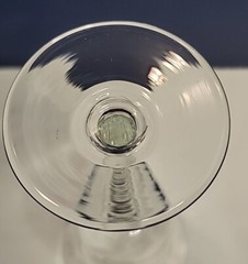 5 – Vintage Clear Floral & Butterfly Etched Wine Glasses