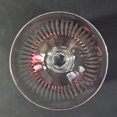 NACHTMANN TRAUBE CRANBERRY WINE HOCK GLASSES, Lead Crystal, 8 1/4″, 8 oz, 2PCS