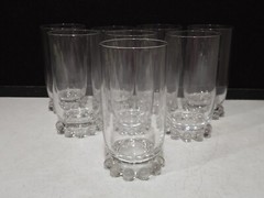 SET OF 8- Vintage Imperial Candlewick Clear 10OZ Tumbler Glasses Stem 400-19