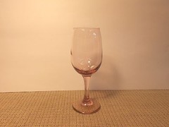 Libbey Crystal Premiere Plum Pattern Wine Goblet 7 1/4″