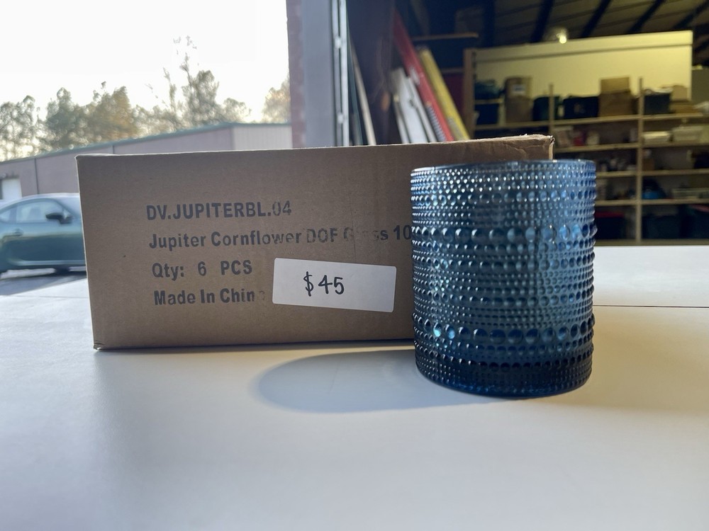 Jupiter Blue Tumbler Glasses 10oz Set of 6