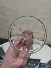 Wine Roemer Glass Goblet Bohemian Cranberry Red enamel Crystal Harrach / Moser