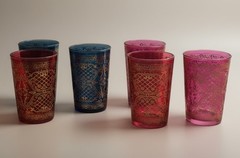 Italian Timon crystal gold Glasses Set of 6
