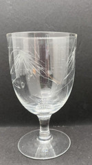 Sasaki Etched Crystal Glassware 1950s Wheat Pattern Choice of Style Replacement