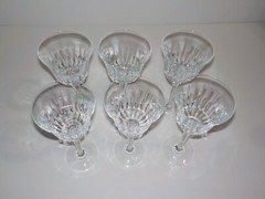 6 MIKASA INTERLUDE 8 3/8″ Water Goblets discontinued pattern Glasses