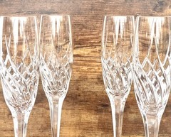 Set of 4 Mikasa Preview XY 732/007 Crystal Champagne Flute Glasses Slovenia