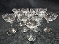 Fostoria Holly Clear Crystal Stemware Set – Mint Condition