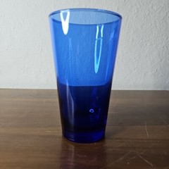 Anchor Hocking Glass Tumbler Cobalt Blue 16oz 5 3/4″ tall