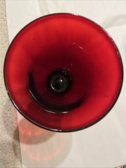 VTG Cranberry Glass Goblets Set Of 2 Perfect Condition:)