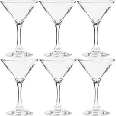 TOYO-SASAKI GLASS Cocktail Glass 6pcs set 12x8cm/4.72×3.14″ 80ml/2.71oz GLASS