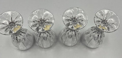 Mikasa Berkeley 4 Piece Crystal Wine Glass Set Made in West Germany 6.75″t 6oz
