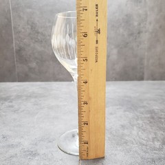 Crystal Etched Wine Glasses Handcrafted in Romania Set of 3