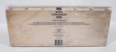 ROYAL COPENHAGEN SCHOONER SET OF 6 CORDIAL / SHOOTER GLASSES IN WOODEN CRATE EUC
