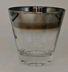 Vintage 10pc Set MCM Glasses Dorothy Thorpe Style Silver Ombre 4 10oz 6 4oz