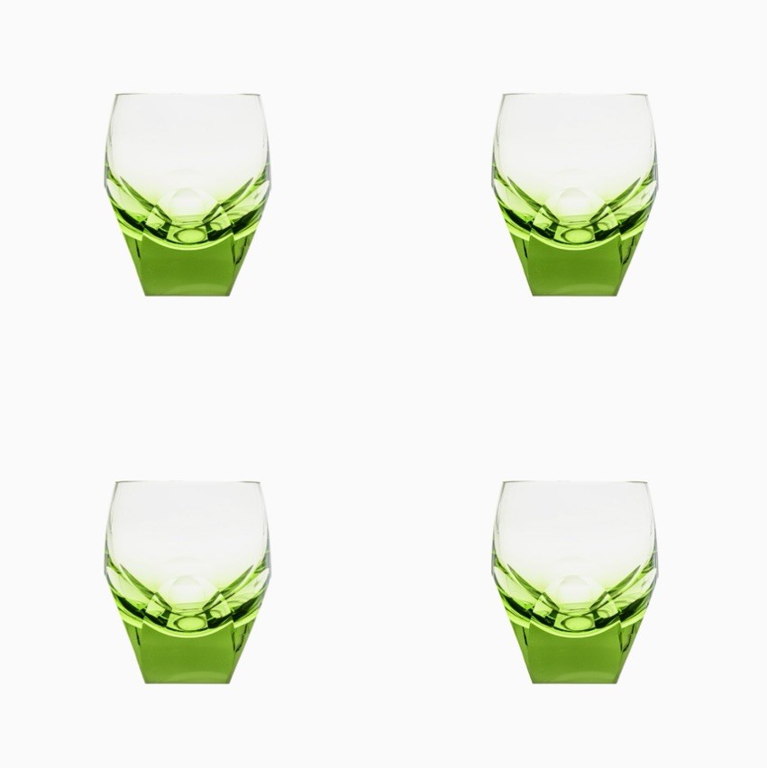 Moser Bar Ocean Green Shot Glass 45 ml / 1.5 oz Set of 4 BNIB
