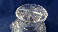 Avitra Lead Crystal Gravy Boat Swirl Star Pattern Made in Poland