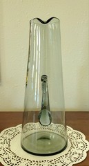 Crystal Cocktail Pitcher Smoke Gray
