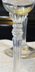 Fostoria Cordial Floral Wine Glasses Liqueur Stemware 7” Tall x 4