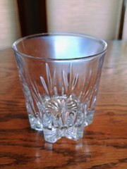 Set 5 Royal Crystal Rock Italy GALA Cut Crystal Dbl Old Fashioned Glasses 3 5/8″