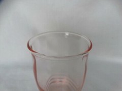 Macbeth-Evans Pink Glass 5.6 Ounce Juice Tumbler 1516-7517 Excel. Used Cond.