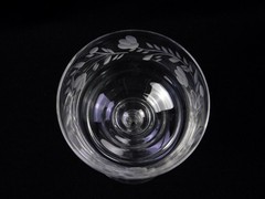6 Vtg Libbey Rock Sharpe Tulips Tall Sherbet Champagne Glasses 6.25″