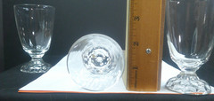 American Lady, Fostoria Glass Co, 4 Ftd Tumblers,5oz USA, c 1950’s, ExCd