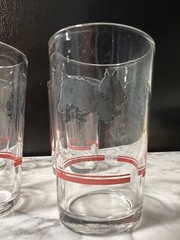 Vintage Scottie Dog Scottish Terrier Juice Glass Set of 5