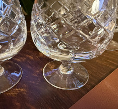 CARTIER CTC3 MEDIUM BRANDY SNIFTERS (3) COGNAC GLASSES 4.5″ MINT CONDITION