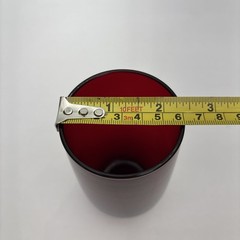 Set Of 6 Vintage Anchor Hocking Ruby Red Roly Poly Tumblers 4.75”