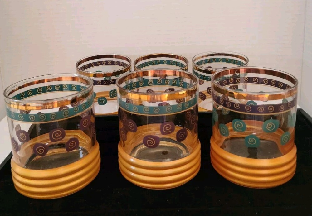 VTG Sankura Sango Cocktail Glasses Set Of 6 Designed By Sue Zipkin 1960