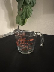 VINTAGE 3 PIECE SET ANCHOR HOCKING GLASS MEASURING CUPS 1 – 2 – 4 CUP